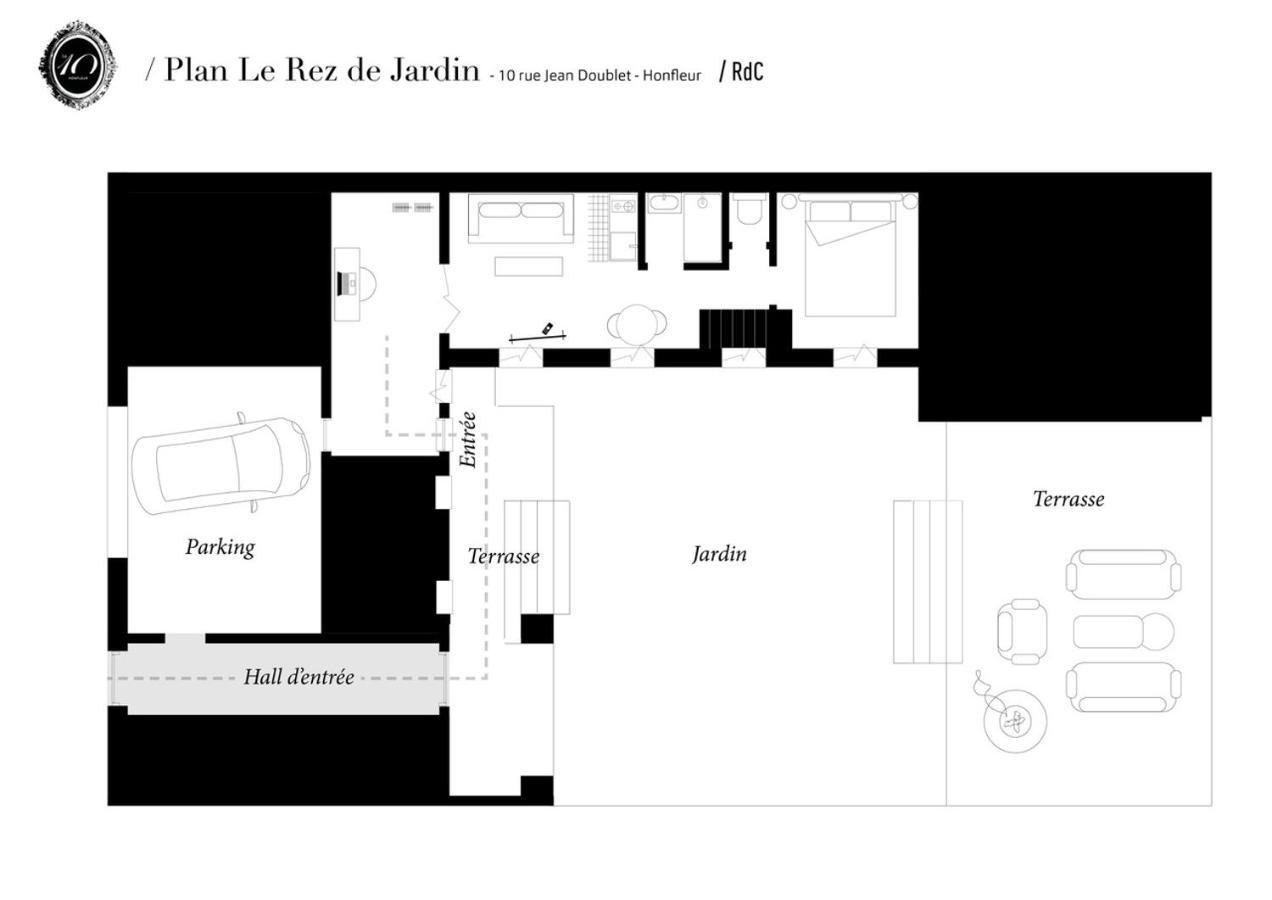 Le 10Honfleur Apartment Luaran gambar